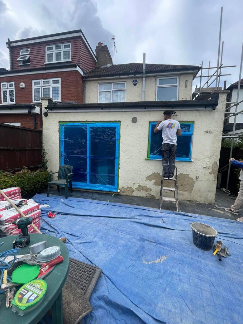 Rear extension with original textured finish